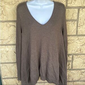 Express light brown tunic top Casual Career Small oversized sweater thin Comfy